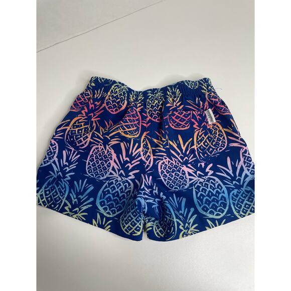 Chubbies Boys 3T Pineapple Swim Trunks Shorts Blue Multicolor - Picture 4 of 5